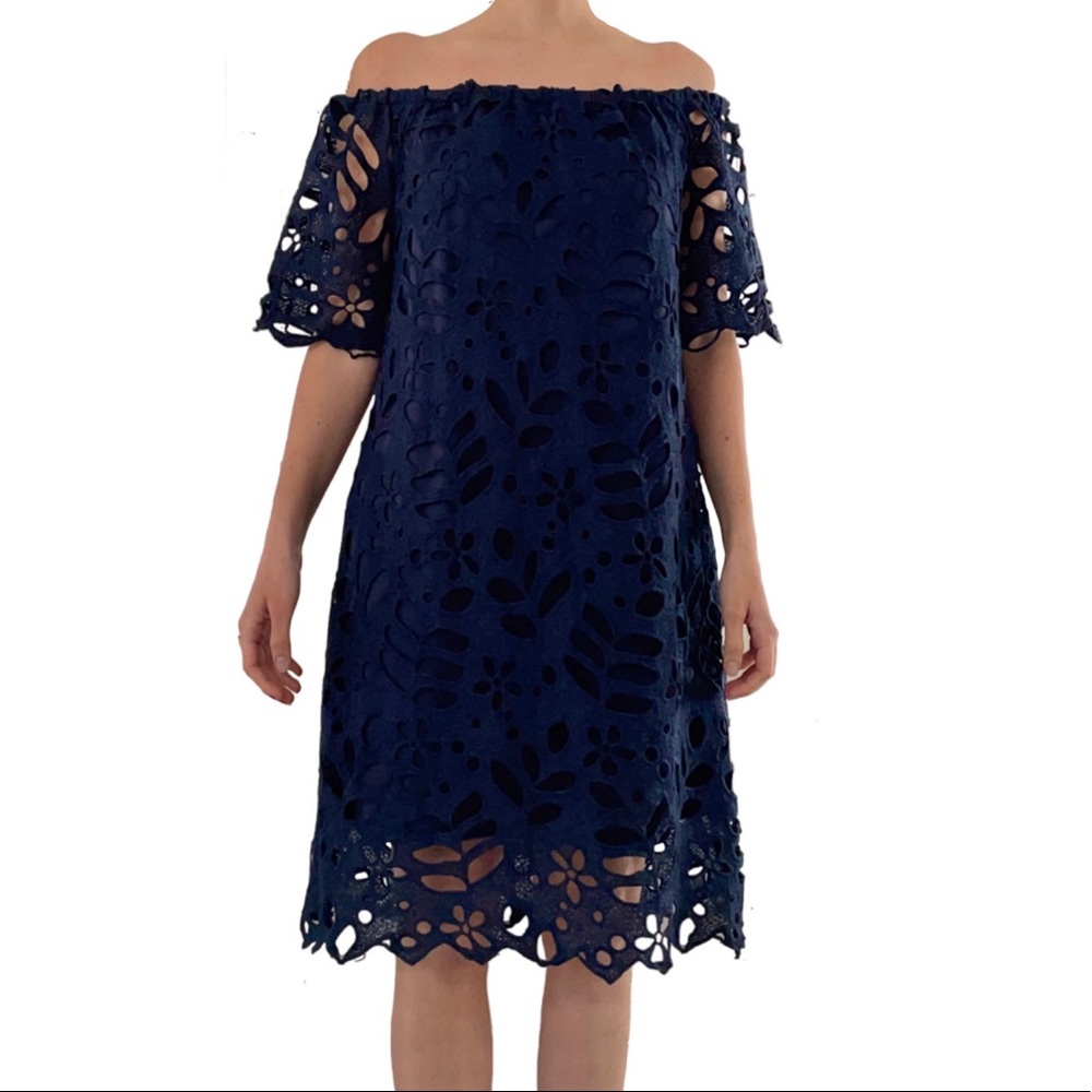 Off the Shoulder Crochet Dress